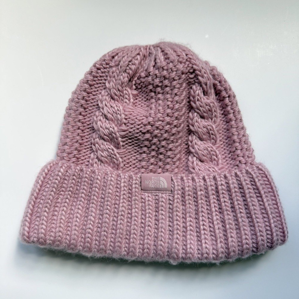 The North Face Women's Beanie Oh Mega Pink Cable Knit Hat